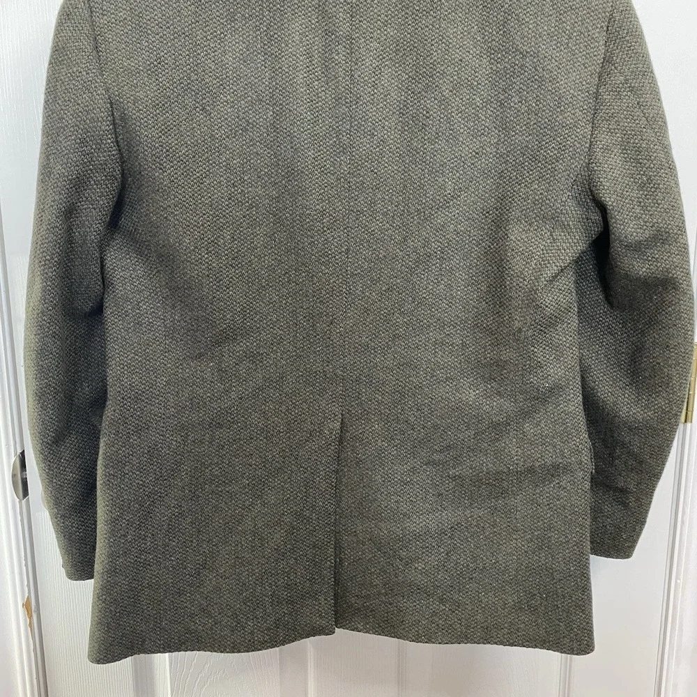 Barrington Tweed Blazer 40S Two Button Sport Coat 100% Wool‎ Brown/Tan Dry Clean